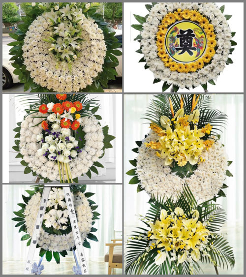 四川成都崇州市集贤乡山泉村花圈速递