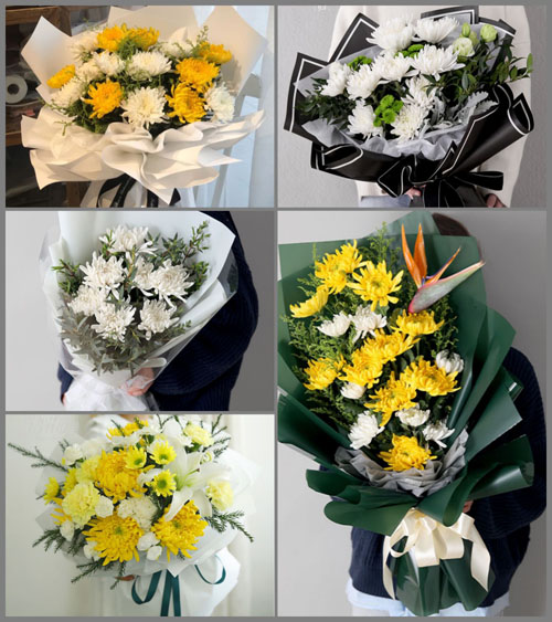 四川成都崇州市集贤乡山泉村白事花束代送